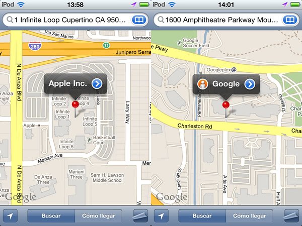 Foto 0 en  - Apple renueva su alianza con Google por los mapas y b�squedas