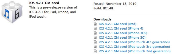 Foto 0 en  - Apple lanza iOS 4.2.1 GM a los desarrolladores