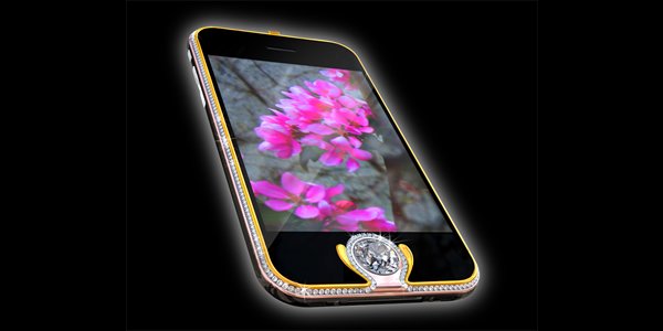 An iphone with five gold doors, the most expensive iphone in the world, the iPhone masigo caro del mundo cuesta mas de 2,5 millones de dolar
