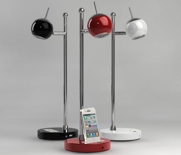Foto 0 en  - L�mpara-dock con altavoces incorporados
