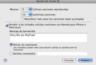 iTunes 8.1: Chau sesión aleatoria, demos la bienvenida a iTunes DJ