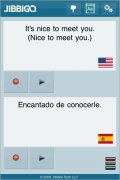 Jibbigo traductor de lenguaje hablado Español Inglés