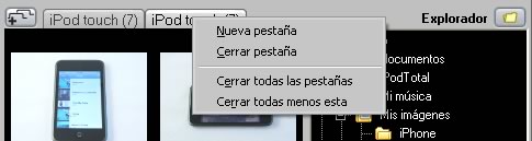 CopyTrans Photo 2 Cerrar Pestañas