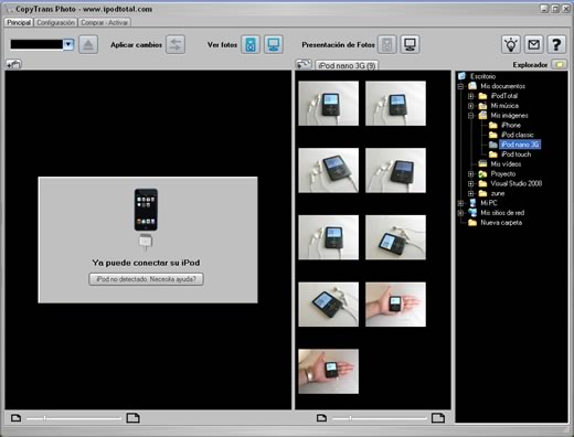 CopyTrans Photo 2 Conectar iPod