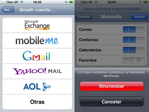 iPhone MobileMe