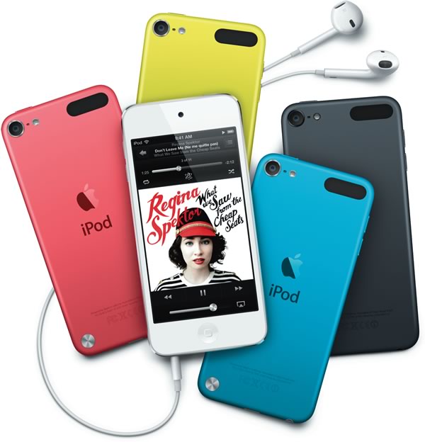 Colores del iPod touch de quinta generación