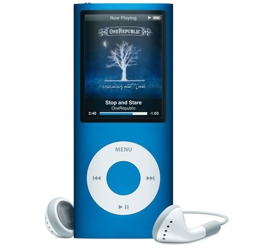 El cuerpo del iPod nano de cuarta generación (4G) es de aluminio y vidrio y 