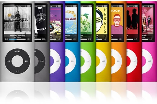 La cuarta generación de iPod nano tiene una forma alargada similar a la del