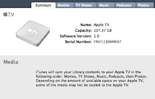 Apple TV Disco de 120GB