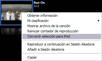 Convertir video para ipod