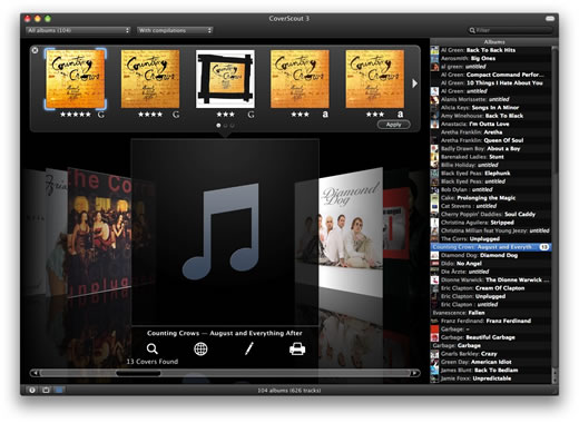 CoverScout 3 busca ilustraciones y perfecciona tu biblioteca iTunes