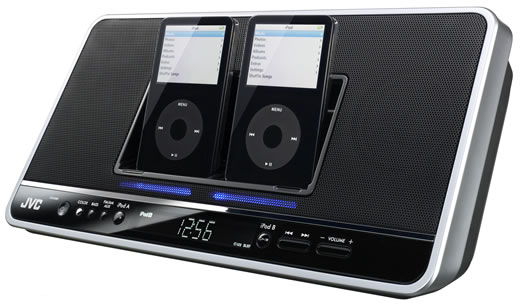 JVC lanza un sistema de altavoces para dos iPod