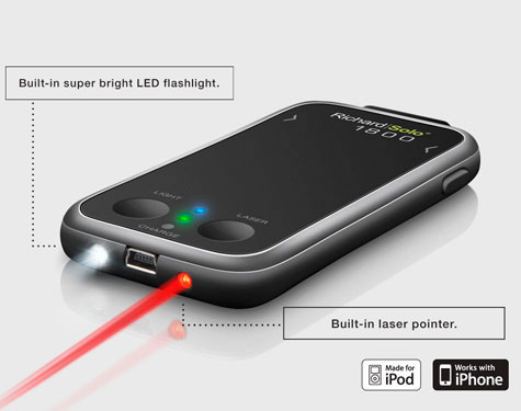 RichardSolo 1800, batería para iPhone con láser y linterna