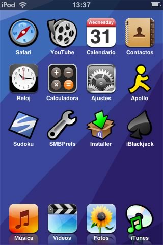 Instalar aplicaciones en el iPod touch o iPhone 1.1.1