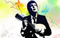 aviso de iPod + iTunes con Paul McCartney