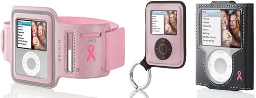 Nuevas fundas Belkin para iPod nano por la lucha contra el cáncer de mama