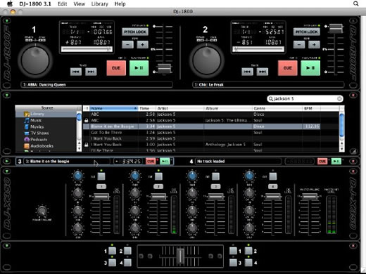 DJ-1800: compatible con música de iPhone y iPod touch