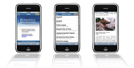 La Enciclopedia Británica en el iPhone