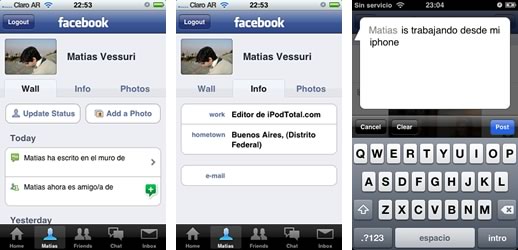 Facebook 2.0 para iPhone e iPod touch