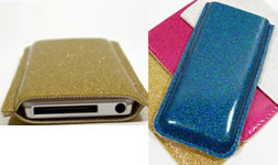 Fundas vintage de vinilo con brillos para iPod nano