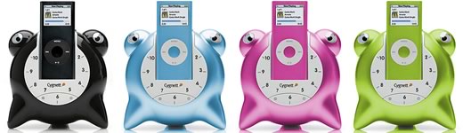 GrooveToons altavoces y reloj despertador para iPod nano 