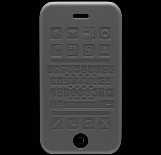 Diseño de funda de iPhone para ciegos.