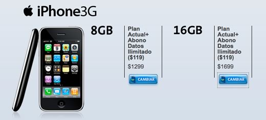 iPhone 3G Argentina por Movistar