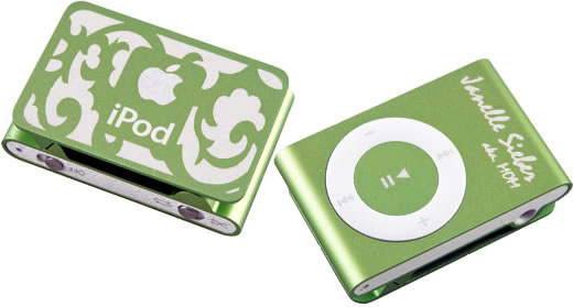 iPod shuffle personalizado con grabados láser