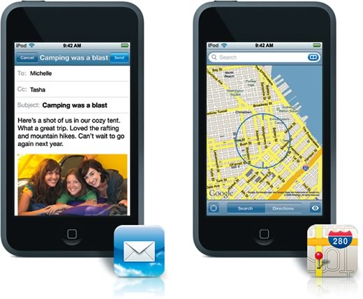 Cinco nuevas aplicaciones con la actualización de software para el iPod touch