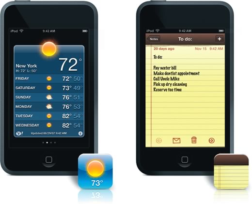 Cinco nuevas aplicaciones con la actualización de software para el iPod touch