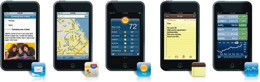 Cinco nuevas aplicaciones con la actualización de software para el iPod touch