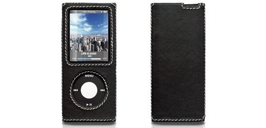 Nueva funda de cuero para iPod nano 4G de Tunewear