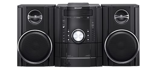 Sistemas de audio Sharp Mini y Micro con conexión para iPod