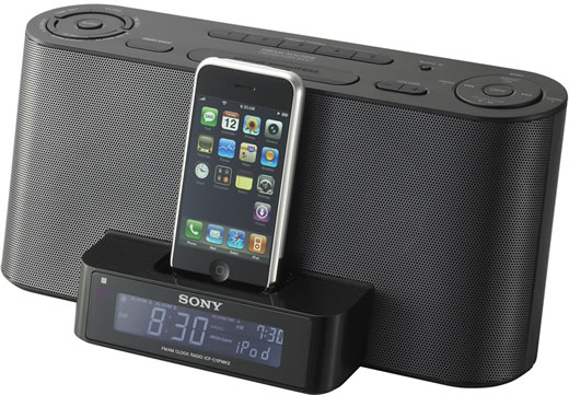 Sony ICF-ClipMK2, altavoces y radio reloj para iPhone y iPod