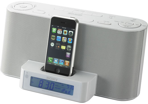 Sony ICF-ClipMK2, altavoces y radio reloj para iPhone y iPod