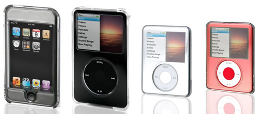Las fundas TUNESHELL ofrecen protección transparente a tu iPod