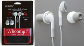 Woomp! el accesorio de Comply para auriculares del iPod