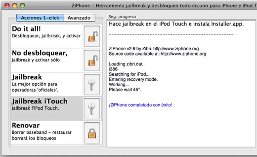 ZiPhone 2.6 libera tu iPhone o iPod touch