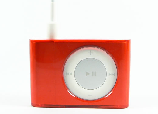 Funda cristal para el iPod shuffle 2G rojo