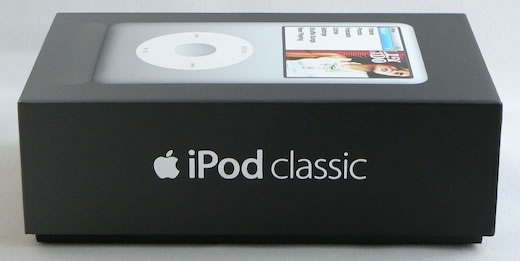 iPod classic caja costado