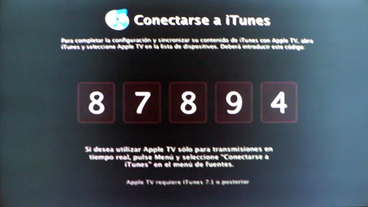 Codigo Apple Tv iTunes