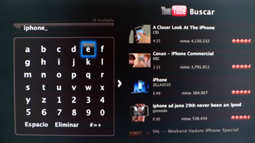 Apple TV buscar YouTube 