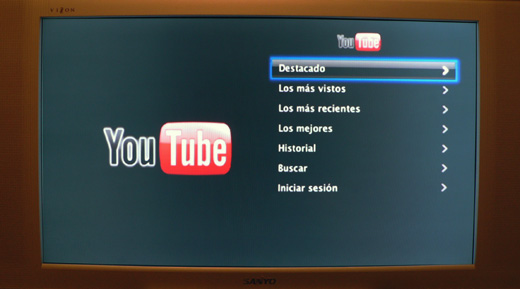 YouTube en Apple TV