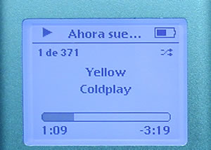 pantalla iPod mini