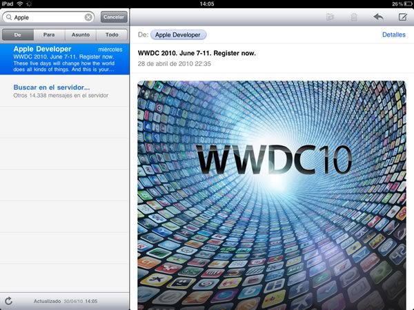 iPad Mail