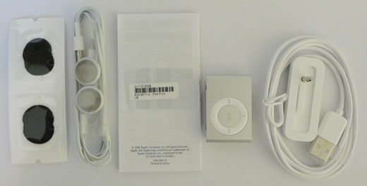 Contenido del iPod shuffle 2G