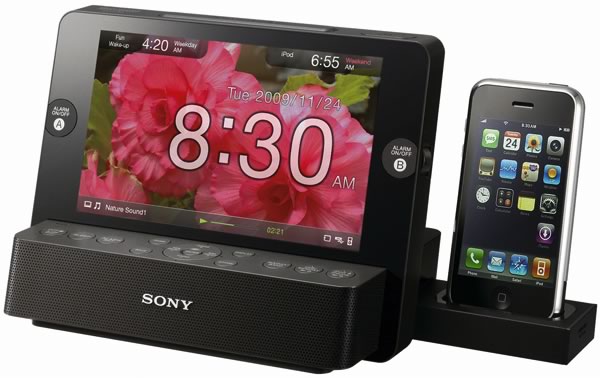 dramático trompeta bosquejo Sony ICF-CL75iP reloj despertador, portarretratos digital y dock iPod |  iPodTotal