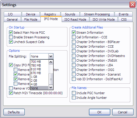 DVD Decrypter configuración