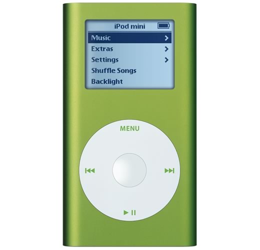 iPod mini de segunda generación verde