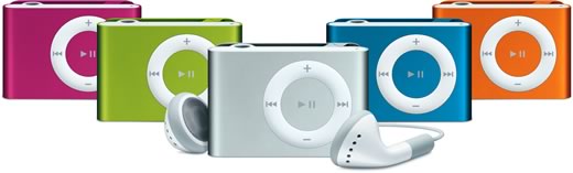 iPod shuffle de colores